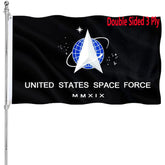 ARSOF Space Force flag 3x5 front view shows vibrant color for outdoor display