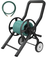 Artigarden hose reel cart showing 125 ft capacity for extended watering reach