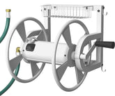 Artigarden outdoor wall mounted hose reel in a tidy garden setting.