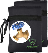 ArtiGifts Pro faucet cover sock with wall clip secures outdoor spigots.