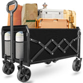 ARTIST'S DREAM foldable wagon in graphite black for effortless transport