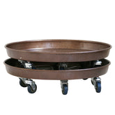 ARTLINE round plant stand outer view with sturdy steel tray for 12-15 inch pots