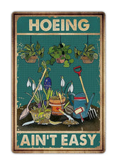 Artlunar funny garden sign front view shows durable aluminum for outdoor humor.