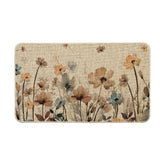 Artoid Mode Poppy Floral Leaves doormat welcomes guests and hides dirt.