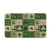 Artoid Mode Celtic Cross shamrocks doormat featuring festive Irish motifs for a welcoming entryway.