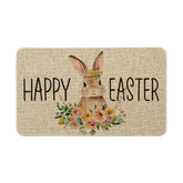 Artoid Mode cute rabbit flowers doormat adds seasonal charm for a welcoming entryway.