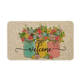 Artoid Mode Hello Spring Doormat front view shows welcoming design and low-profile fit