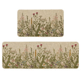 Artoid Mode Wildflower kitchen mat 17x29 brightens space with a sunny floral pattern.