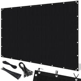 Artpuch sun shade cloth blocks 90% UV for a cooler patio space