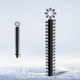 Asenron 36-inch snow gauge with thermometer for quick snowfall and temperature readings.