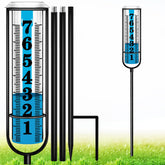Asenron rain gauge assembly shows easy setup for precise yard rainfall readings.