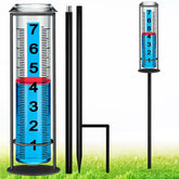 Asenron Rain Gauge Outdoor shows accurate measurements with patented mouth design.