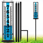 Asenron rain gauge outdoor assembly shows quick setup for yard monitoring
