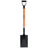 AshmanOnline spade shovel 41in D-handle shows sturdy, two-handed control for tough soil.