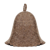 Askold wool sauna hat front view protects hair during sauna sessions