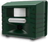 Aspectek Yard Sentinel front view shows compact, weatherproof design for outdoor deterrence.