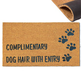 Assaoy welcome mat in coconut coir for the front door, 30x18 inches, moisture and dirt capture.