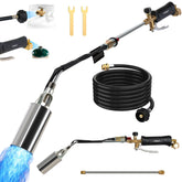 Athnevy propane torch kit with 1.8M BTU for quick weed elimination at the root.