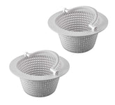 ATIE above-ground skimmer basket with handle ready for quick debris removal