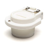 ATIE free-rotation vacuum wall fitting shows secure hose connection for suction cleaners.