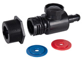 ATIE pool cleaner UWF assembly front view showing integrated regulator