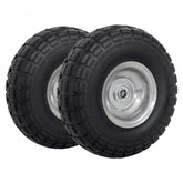 Atlantic solid PU wheel side view shows rugged 10-inch design for heavy-duty hand trucks.