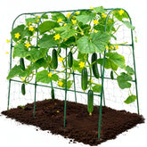 ATLIKE cucumber trellis U-shape guides vines upward for easy harvesting.