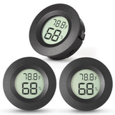 Atogou 3-pack mini hygrometer front view for easy humidity and temperature reading.