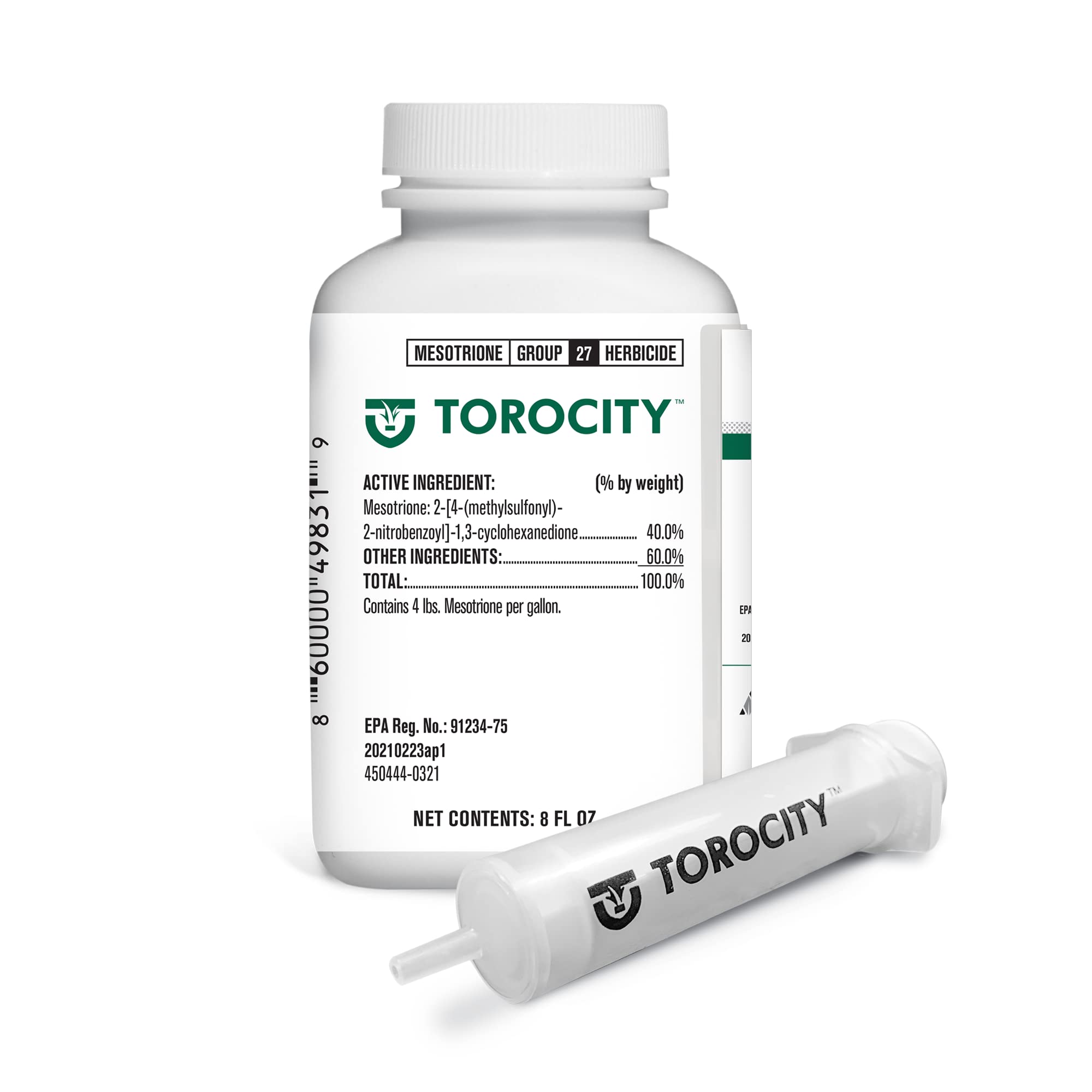 Atticus Torocity bottle label for mesotrione weed control on lawns