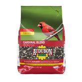 Audubon Park Cardinal Blend wild bird food bag ready for outdoor feeding