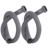 Augisteen two-pack pool hoses with nut ends for quick connections.