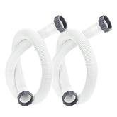 Augisteen pool hose with nuts on ends for secure above-ground pool connections