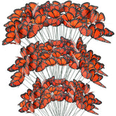 Augshy monarch butterfly stake 8cm in outdoor garden adds vibrant color
