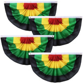 Augshy black history month bunting flag ready for outdoor setup, durable and colorful.
