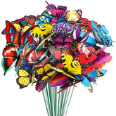 Augshy butterfly stakes colorful package brightens outdoor spaces.