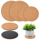 Augshy cork plant mat 4in close-up texture, showing natural cork fibers and moisture protection.