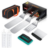AULTONG griddle kit oversized spatulas for effortless flipping on outdoor griddles