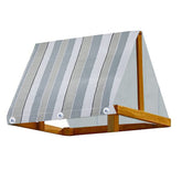 AUMACHEN Swing Set Canopy Stripe roof cover protects children from sun during outdoor play.