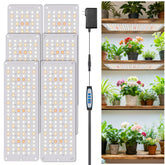 Aumtrly Grow Light provides wider coverage for more thriving seedlings.