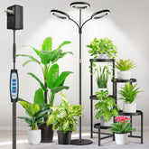 Aumtrly three-head full-spectrum grow light for even indoor plant coverage