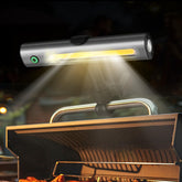 AuntyFey grill light with magnetic base attaches to metal grills for hands-free illumination