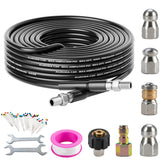 AURORA CAR sewer jetter kit with 30ft hose ready for powerful drain cleaning.
