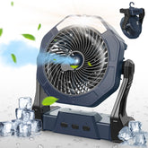 Ausic misting fan compact design for portable cooling on the go.