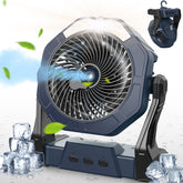 Ausic portable misting fan in hand for on-the-go cooling