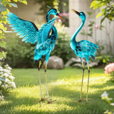 Autodaya crane garden statue with oversized design adds a dramatic focal point to your outdoor space.