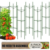 AUTOHAOL tomato cage with 48-inch stakes supports heavy fruit in the garden