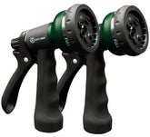 AUTOMAN garden nozzle showing seven pattern options for versatile watering