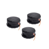 Autoparts 3-pack trimmer head compatible with Echo PAS-225 for quick line feeding