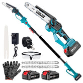 Autubin 2in1 cordless pole saw with extendable reach for high-pruning tasks.
