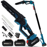 Autubin cordless pole saw with extendable pole for high branches